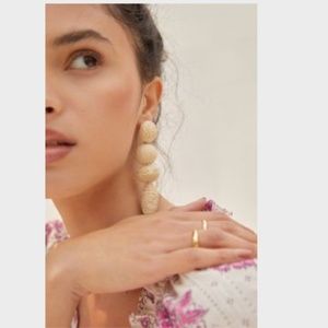 ANTHROPOLOGIE Raffia Drop Earrings